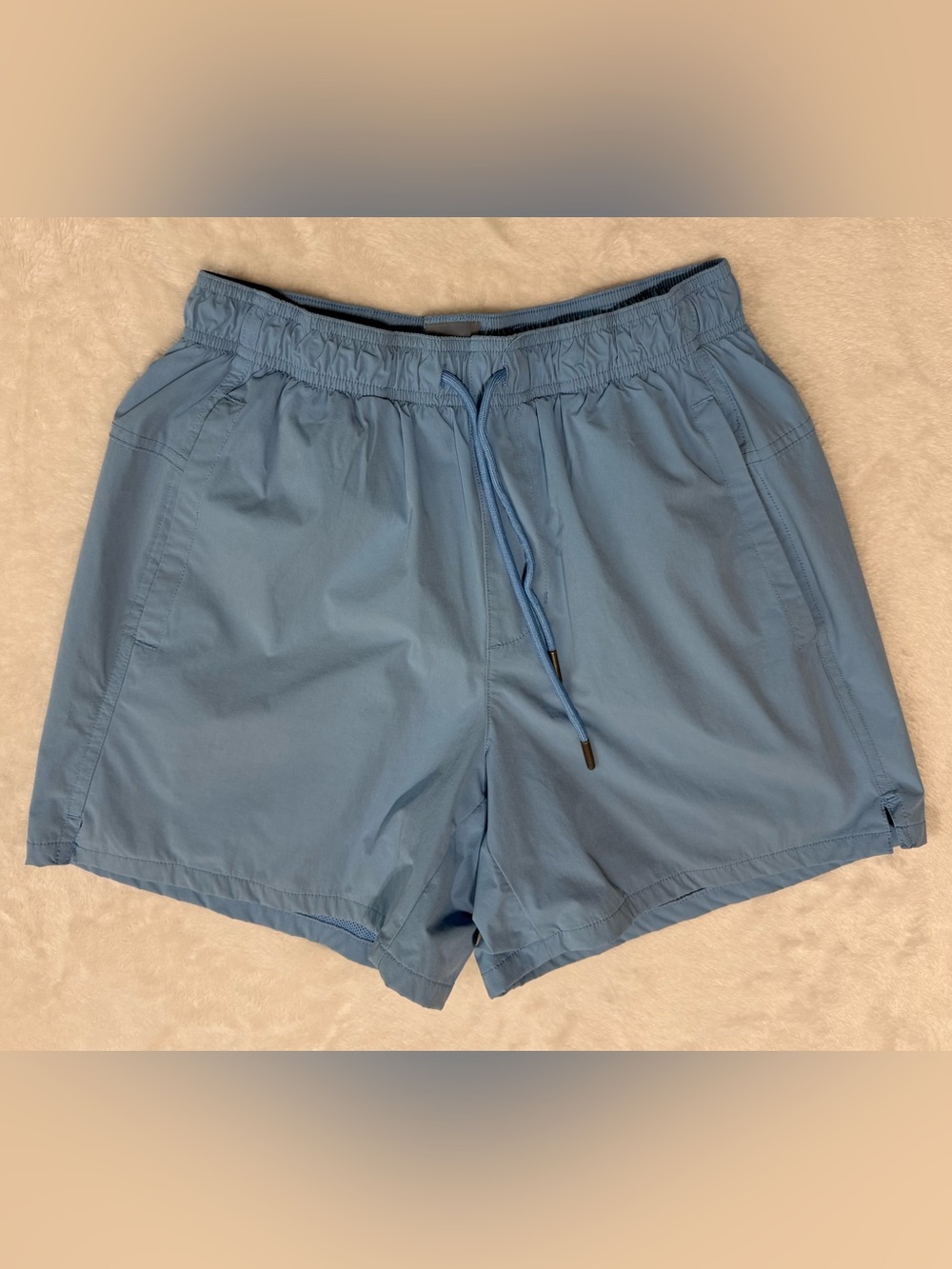 VRST Men’s 5” Resort Swim Shorts Blue Elastic Waist